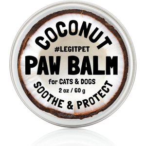 Legitpet Skin & Coat Coconut Oil & Shea Butter Adult Dog Paw Balm, 2-oz tin