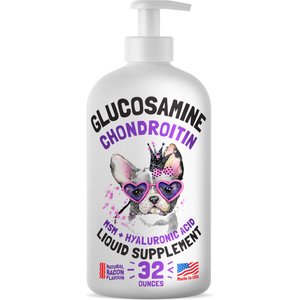 Legitpet Liquid Glucosamine Bacon Flavored Joint Supplement for Adult Dogs, 32-oz bottle