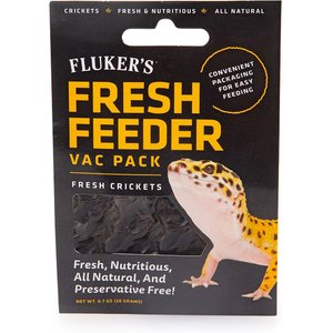 Fluker's Fresh Feeder Vac Pack Crickets Reptile Food, 0.7-oz bag