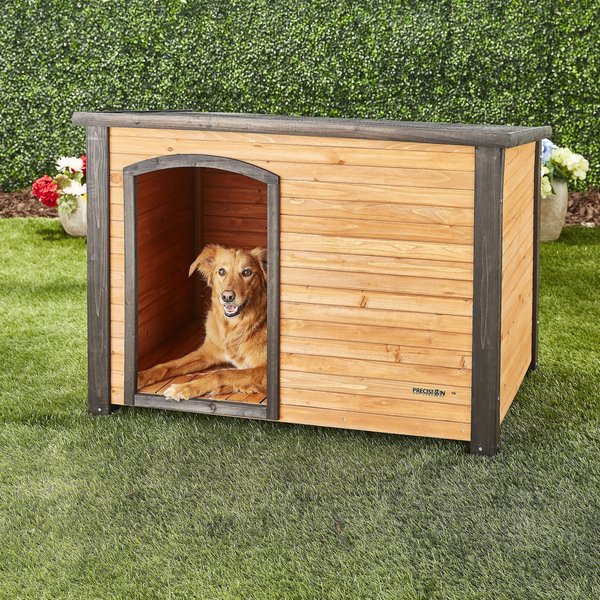 PRECISION PET PRODUCTS Extreme Outback Log Cabin Dog House, Large