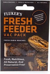 Fluker's Fresh Feeder Vac Pack Dubia Roaches Reptile Food, 0.7-oz bag
