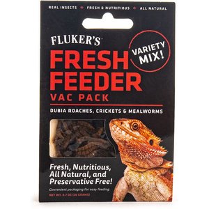 Fluker's Fresh Feeder Vac Pack Variety Mix Reptile Food, 0.7-oz bag