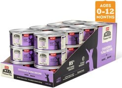ACANA Chicken + Tuna Recipe in Bone Broth Grain-Free Wet Kitten Food, 3-oz can, case of 24