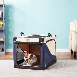 Precision Pet Products 4-Door Collapsible Soft-Sided Dog Crate, 36 inch