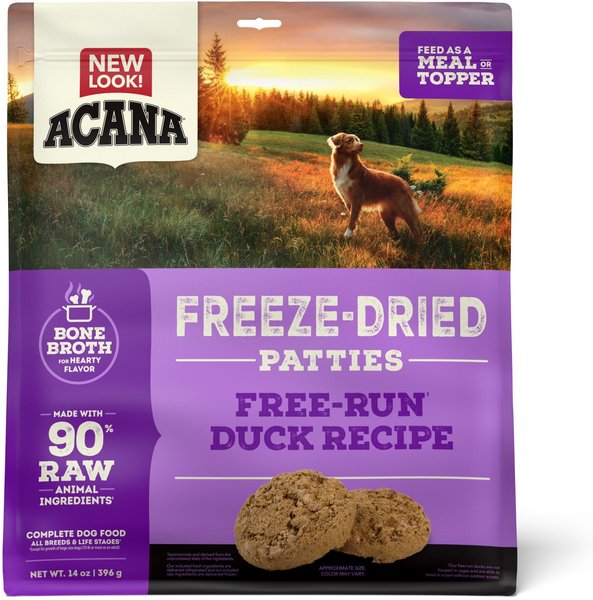 ACANA Duck Recipe Patties Grain Free Freeze Dried Dog Food