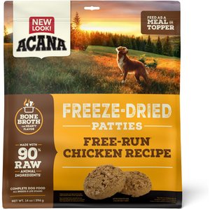 ACANA Chicken Recipe Patties Grain-Free Freeze-Dried Dog Food & Topper, 14-oz bag