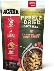 ACANA Ranch-Raised Beef Recipe Morsels Grain-Free Freeze-Dried Dog Food & Topper, 8-oz bag