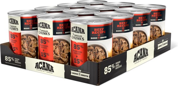 ACANA Premium Chunks Beef Recipe in Bone Broth Grain Free Wet Dog