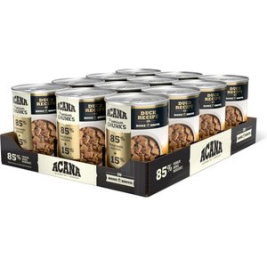 ACANA Premium Chunks Duck Recipe in Bone Broth Grain-Free Wet Dog Food, 12.8-oz can, case of 12