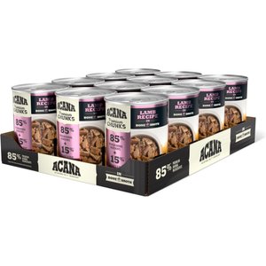 ACANA Premium Chunks Lamb Recipe in Bone Broth Grain-Free Wet Dog Food, 12.8-oz can, case of 12