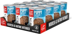 ORIJEN Puppy Recipe Poultry & Fish Pate Grain-Free Wet Dog Food, 12.8-oz can, case of 12
