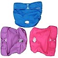 SunGrow Reusable Female Cat & Dog Diapers for Heat Cycle, 9-in to 15-in waist, 3 count