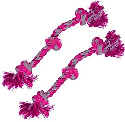 SunGrow Aggressive Chewers Interactive Tug of War & Teething Dog Rope Toy, 2 Count
