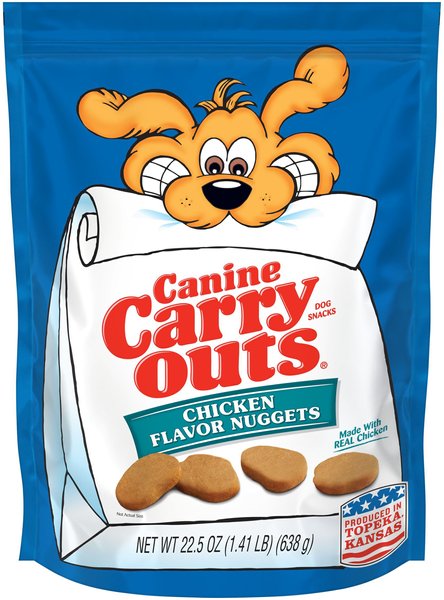 Canine Carry Outs Chicken Flavor Nuggets Dog Treats, 22.5-oz bag slide 1 of 4
