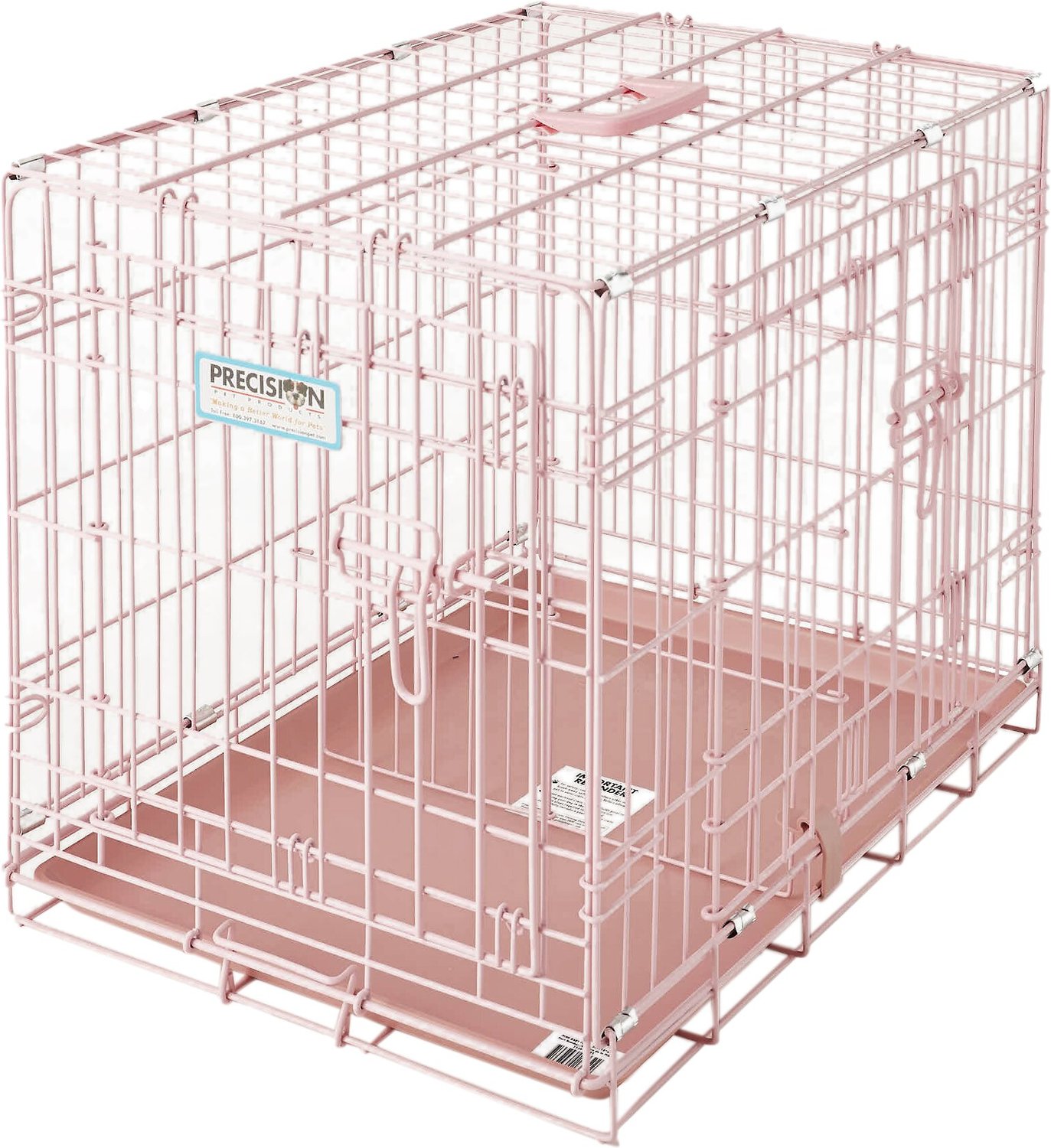 precision dog crate pink