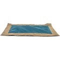 Max & Marlow Go Gear Portable Waterproof Roll-Up Cat & Dog Bed Mat, Tan/Teal, Medium