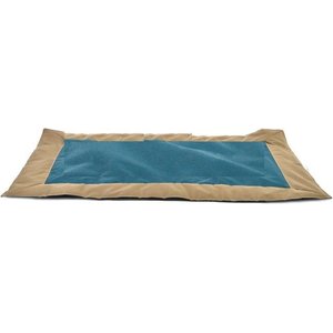 Max & Marlow Go Gear Portable Waterproof Roll-Up Cat & Dog Bed Mat, Tan/Teal, X-Large