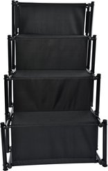 Max & Marlow Go Gear Portable Anti-Slip Safety Dog Stairs, Black, Large