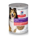 Hill's Science Diet Adult Sensitive Stomach & Skin Grain-Free Salmon & Vegetable Entree Canned Dog Food, 12.8-oz, case of 12