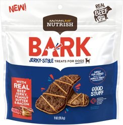 Rachael Ray Nutrish Bark Jerky-Style Peanut Butter & Bacon with Real Beef Jerky Dog Treat, 11-oz bag slide 1 of 8
