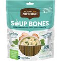 Rachael Ray Nutrish Soup Bones Breath-Freshening Minty w/Real Chicken Dog Dental Chews Treat, 10.3-oz bag