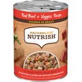Rachael Ray Nutrish Chunks in Gravy Real Beef & Veggies Dog Wet Food, 13-oz can, 12 count