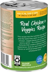 Rachael Ray Nutrish Chunks in Gravy Real Chicken & Veggies Dog Wet Food, 13-oz can, 12 count slide 2 of 8