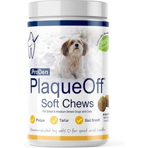ProDen PlaqueOff Small/Med Breed Soft Chews Dog Treat, 90 count