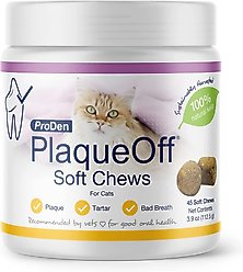ProDen PlaqueOff Soft Chews Cat Treat, 45 count