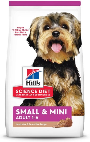 Hill's Science Diet Adult Small Paws Lamb Meal & Rice Recipe Dry Dog Food, 4.5-lb bag slide 1 of 11