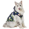 Frisco Medium Weight Urban City Camo Printed Dog & Cat Hooded Coat, Small