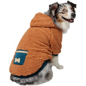 Frisco Wubby Textured Fleece Dog & Cat Hoodie w/ Pocket, XX-Large