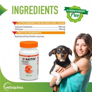 Vetoquinol Epakitin Powder Urinary Supplement for Cats & Dogs, 60g