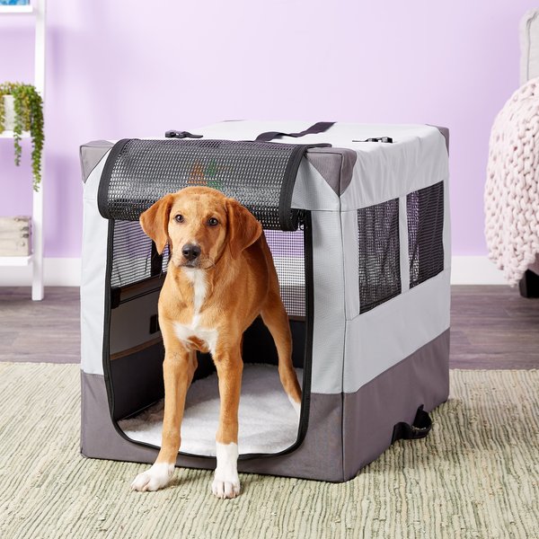 MIDWEST Canine Camper Single Door Collapsible Soft-Sided Dog Crate, 30 ...