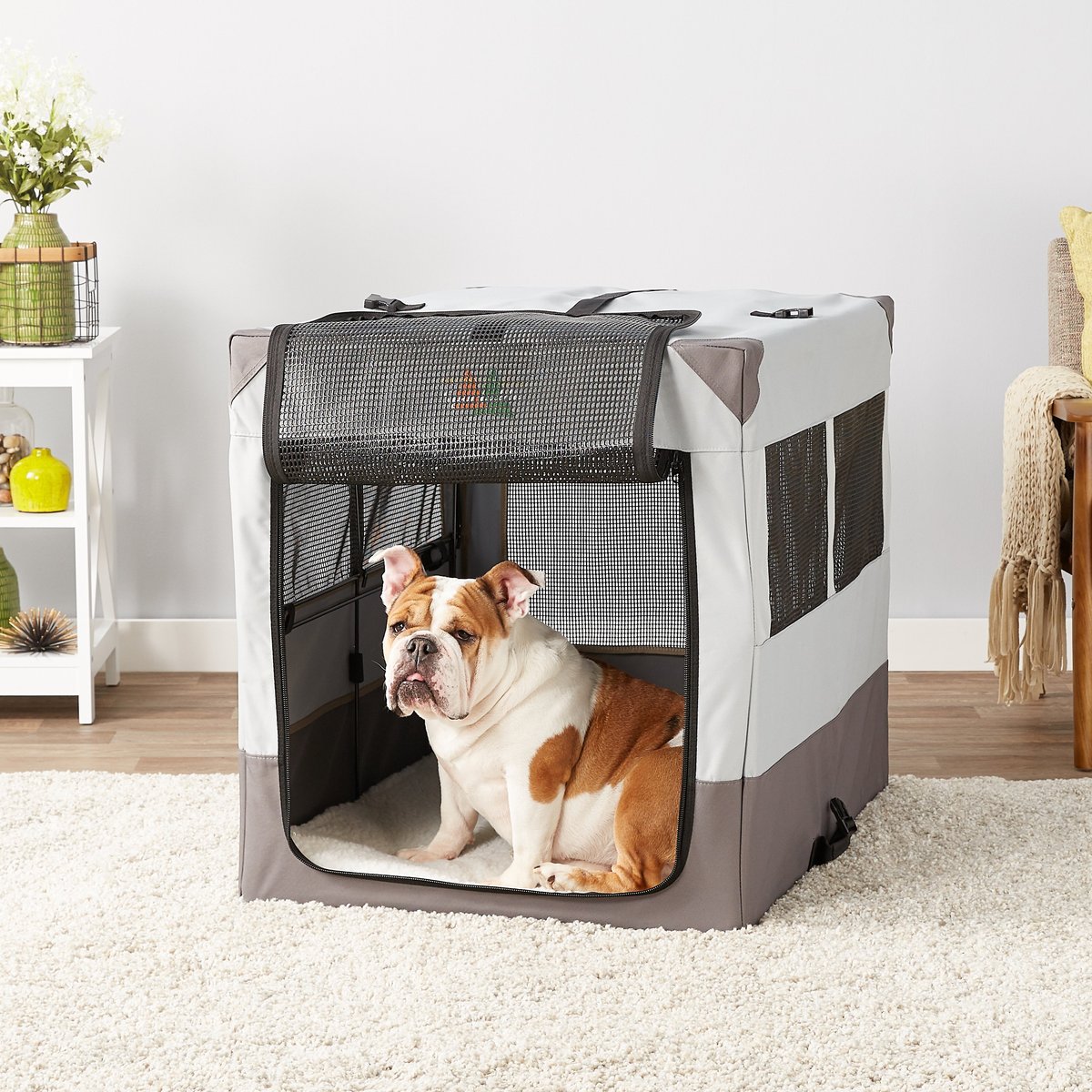 FRISCO Dog & Small Pet Indoor & Outdoor 3-Door Collapsible Soft