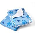 Allisandro Washable Puppy Traning Dog Potty Pads, 2 count, Blue