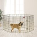 MidWest Wire Dog Exercise Pen with Step-Thru Door, Gold Zinc, 36-in