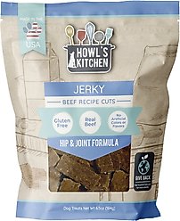 Howl's Kitchen Beef Jerky Cuts Dog Jerk Treat, 6.5-oz bag