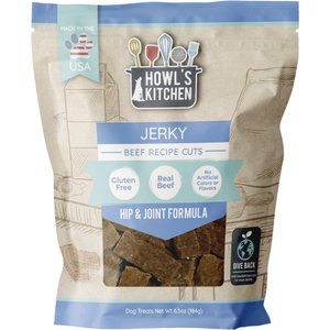 Howl's Kitchen Beef Jerky Cuts Dog Jerk Treat, 6.5-oz bag