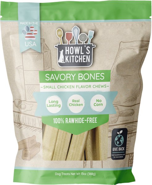 Howl's Kitchen Small Chicken Savory Bones Dog Treat, 13-oz bag slide 1 of 8