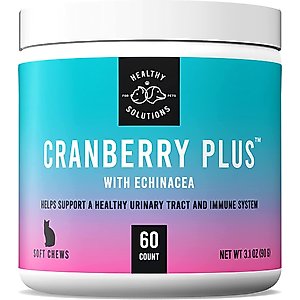 Healthy Solutions for Pets Cranberry Urinary & Kidney Supplement for Cats, 60 count