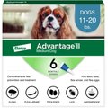 Advantage II Flea Spot Treatment for Dogs, 11-20 lbs, 6 Doses (6-mos. supply)