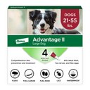Advantage II Flea Treatment for Dogs, 21-55 lbs, 4 Doses (4-mos. supply)