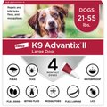 K9 Advantix II Flea & Tick Spot Treatment for Dogs, 21-55 lbs, 4 Doses (4-mos. supply)