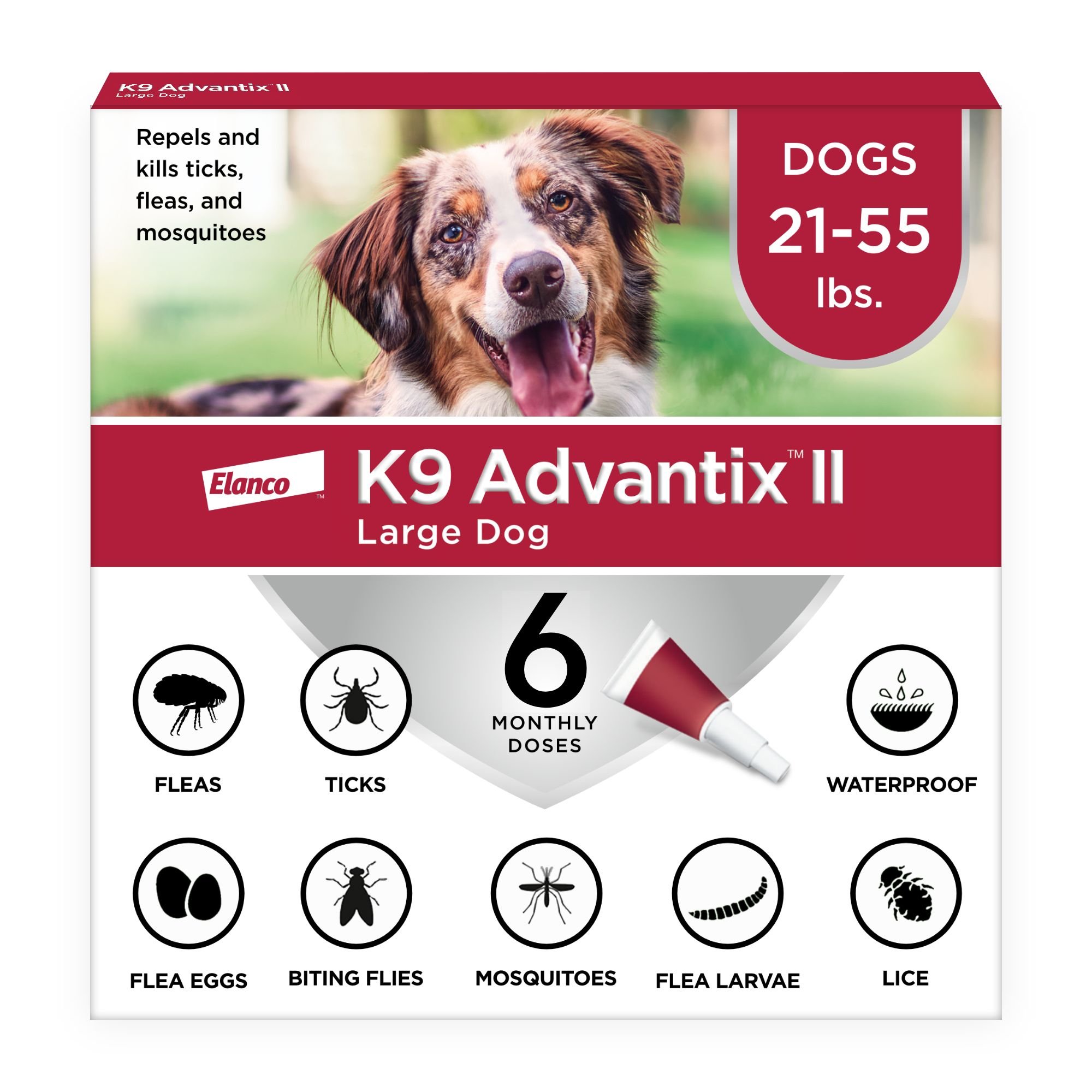 K9 ADVANTIX II Flea & Tick Spot Treatment for Dogs, 2155 lbs Customer