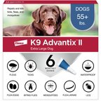 K9 Advantix II Flea & Tick Spot Treatment for Dogs, over 55 lbs, 6 Doses (6-mos. supply)