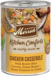 Merrick Kitchen Comforts Chicken & Rice Wet Dog Food, 12.7-oz can, case of 12 slide 1 of 9