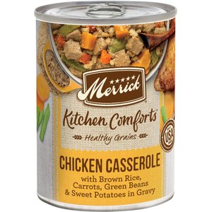 Merrick Kitchen Comforts Chicken & Rice Wet Dog Food, 12.7-oz can, case of 12