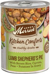 Merrick Kitchen Comforts Lamb & Rice Wet Dog Food, 12.7-oz can, case of 12 slide 1 of 9