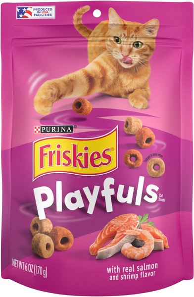 FRISKIES Playfuls with Salmon Shrimp Flavor Cat Treats 6 oz